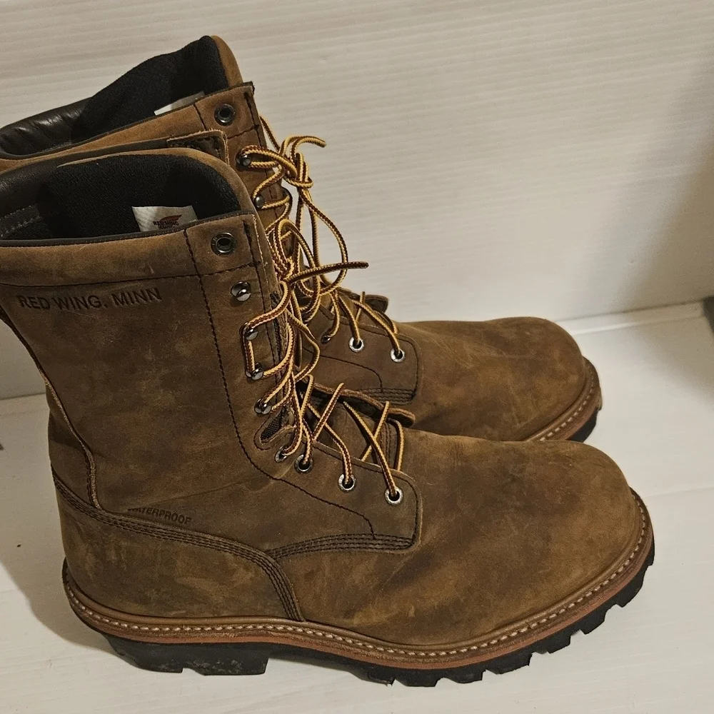 Red Wing 2219 Roughneck Waterproof Insulated Safety Toe Boots Men’s Size 12 Wide
